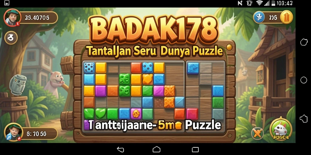 Tampilan gameplay BADAK178 dengan berbagai level puzzle menarik.