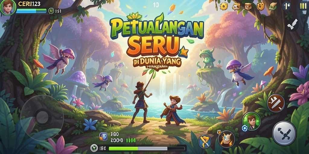 Tampilan gameplay CERI123 dengan petualangan yang mendebarkan.