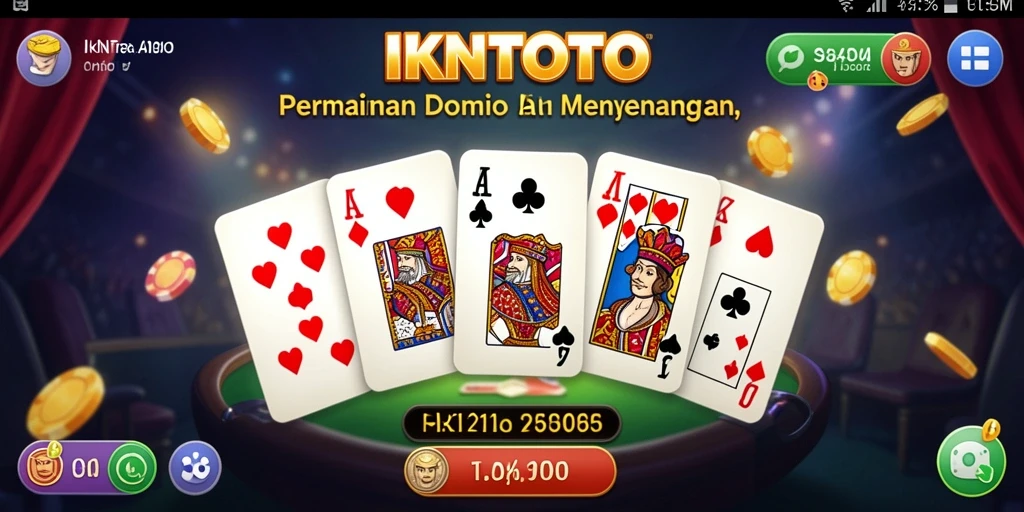 Screenshot gameplay IKNTOTO menampilkan keseruan permainan Domino.