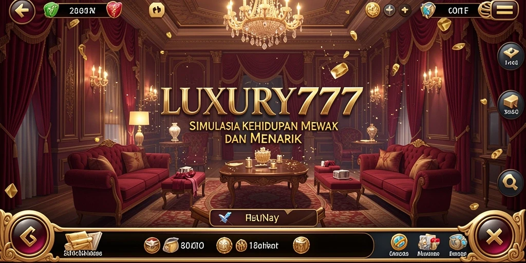 Gameplay LUXURY777 yang menampilkan pengalaman mewah yang mendetail.