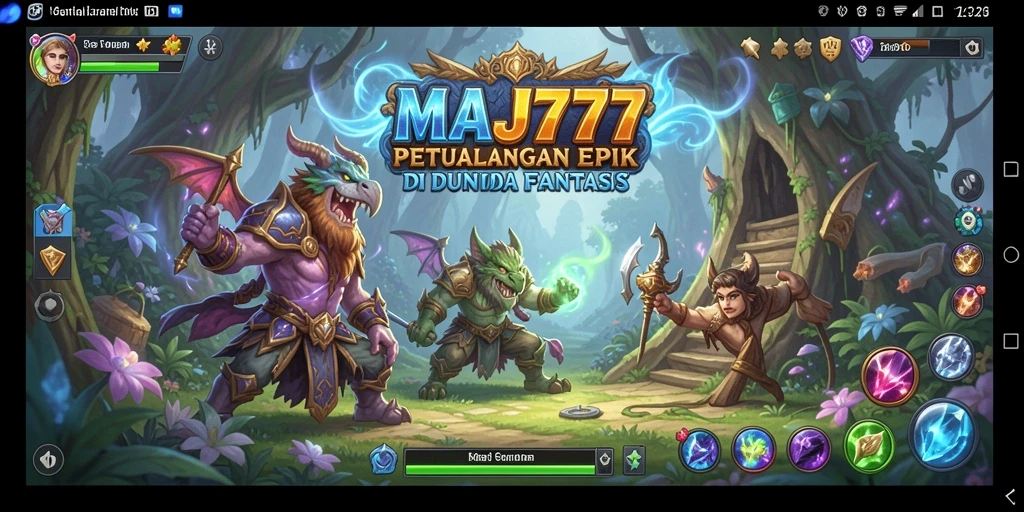 Tampilan mendebarkan dari gameplay RPG di MAJ777 yang penuh aksi.