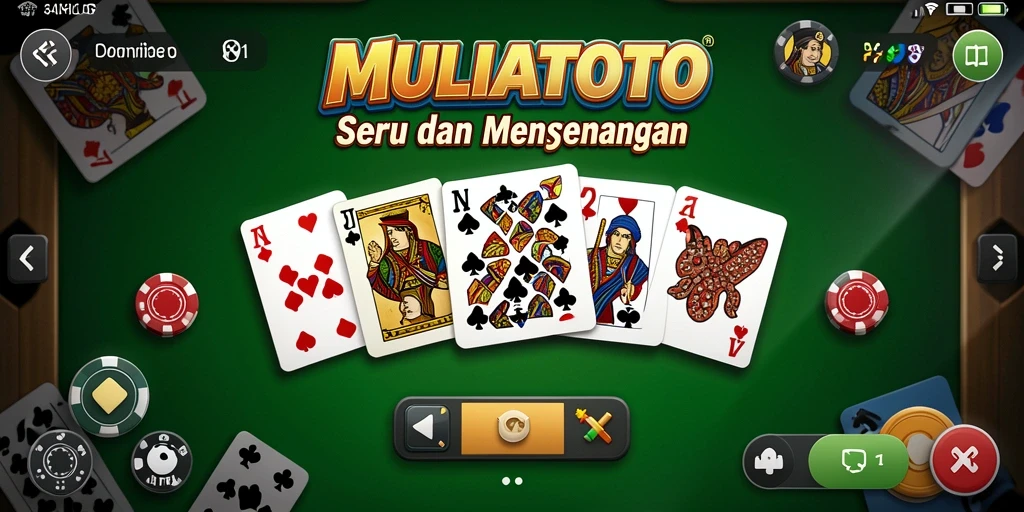 Tampilan gameplay seru dalam permainan domino MULIATOTO.