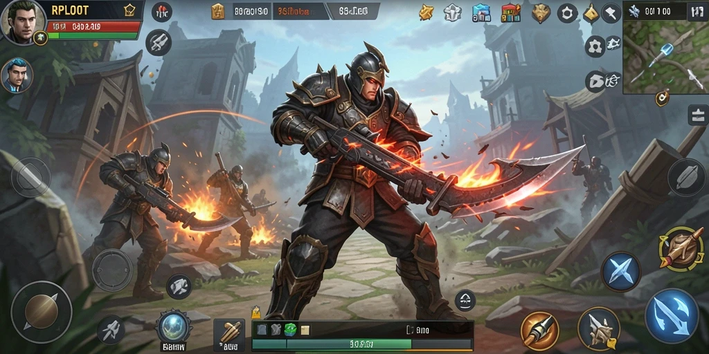 Tangkapan layar dari gameplay RPLOOT yang intens dan strategis.