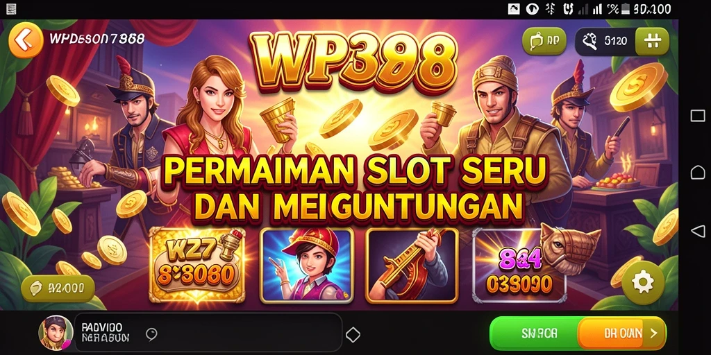 Tampilan gameplay WP888 yang menarik dan penuh warna.